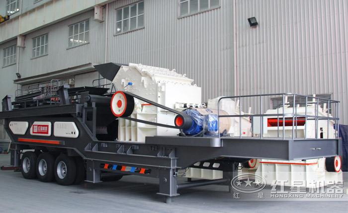 輪胎式移動細(xì)碎制砂機