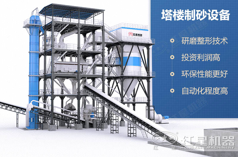 塔樓式干法制砂有何工藝優(yōu)勢？如何配置？